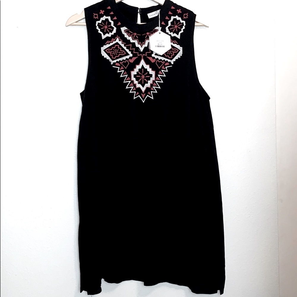 NWT Paper crane Embroidered Sleeveless Dress